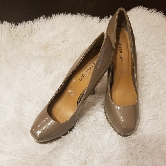 Madden Girl Shoes - Madden Girl Beige Heels Size 10